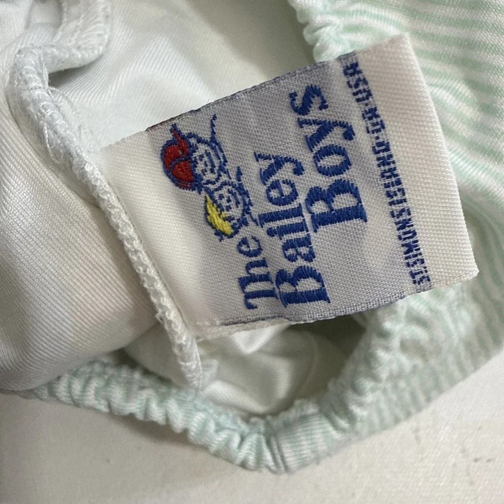 The Bailey Boys Girls Strawberry Striped Preppy Swim Suit Bathing Swimsuit Sz 4T